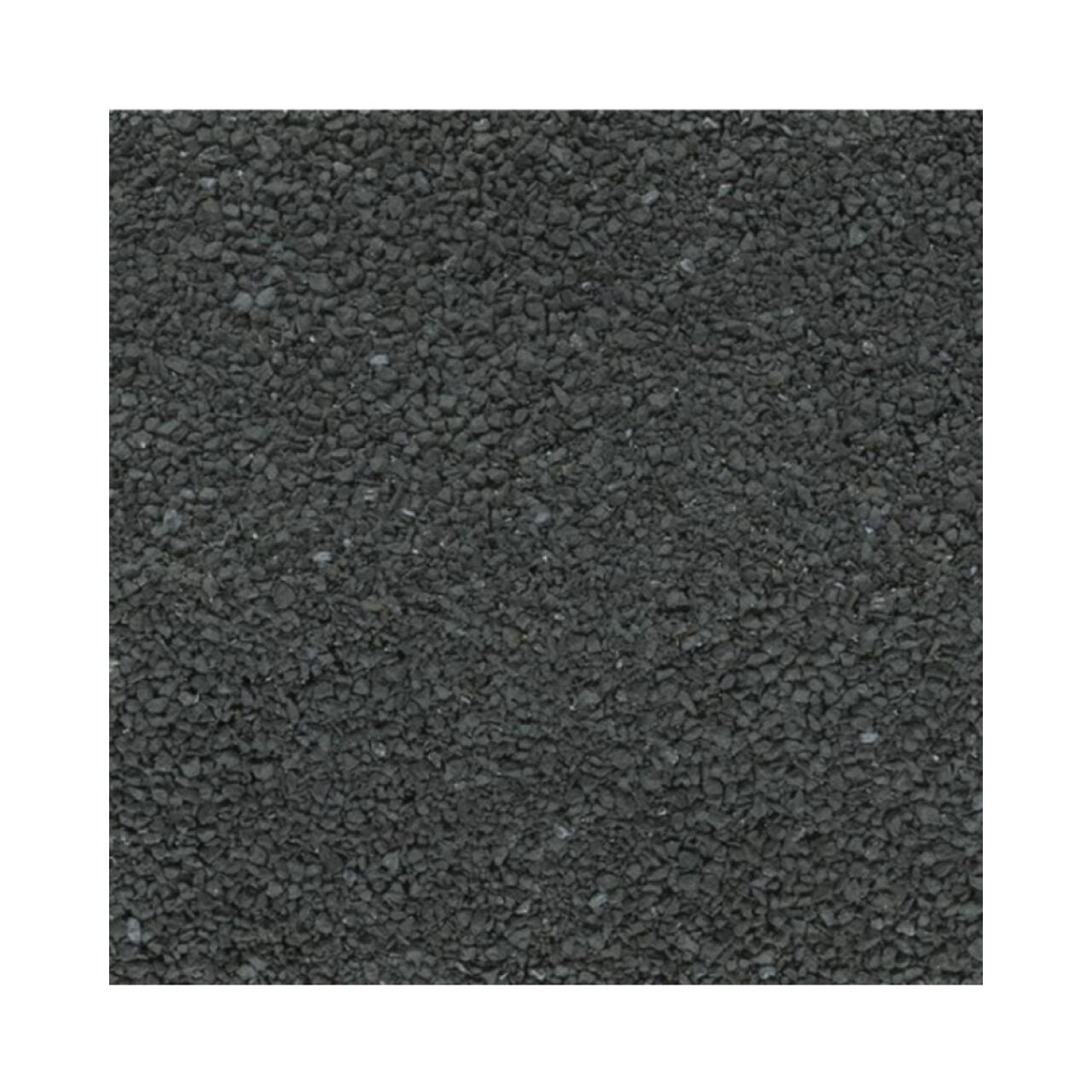 A close-up of a textured black surface with small granules, typical of the Go Build 3 ft. x 34 ft. Liberty SBS Self-Adhering Cap Sheet Roll—Black, covering 100 sq. ft., from Go Build, The Fastest Way To Build.
